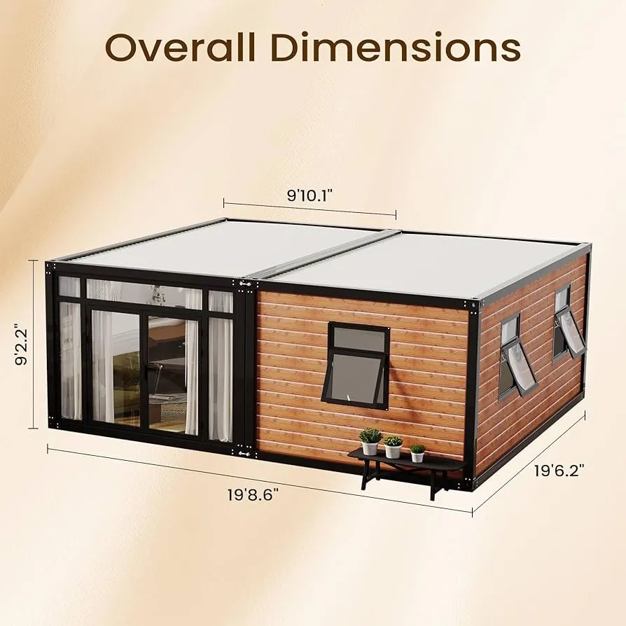 Expandable tiny home dimensional specifications